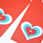 Gift Tags - 6 Jupiter Red, Turquoise &..