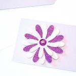 Gift Tags - 6 Lilac & Purple Glitter..