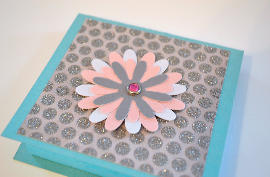 Cut Paper Flower Post-it Note Pad With Magnetic Back